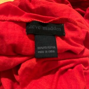 Steven Madden Red Infinity Scarf